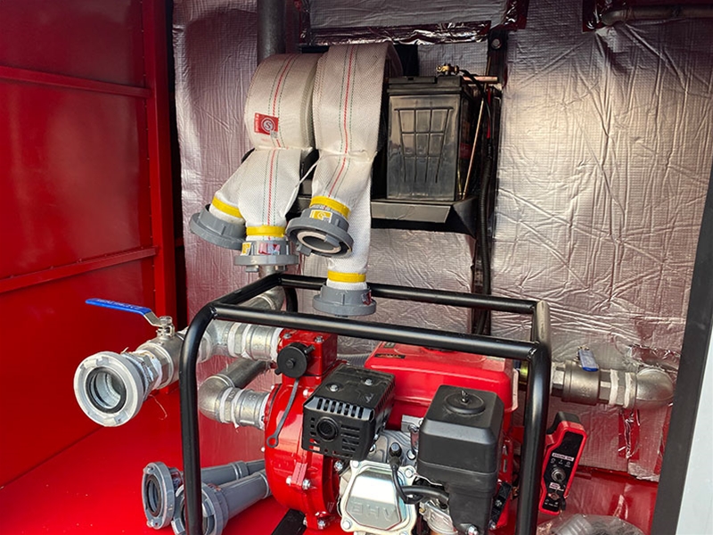 bus fire truck